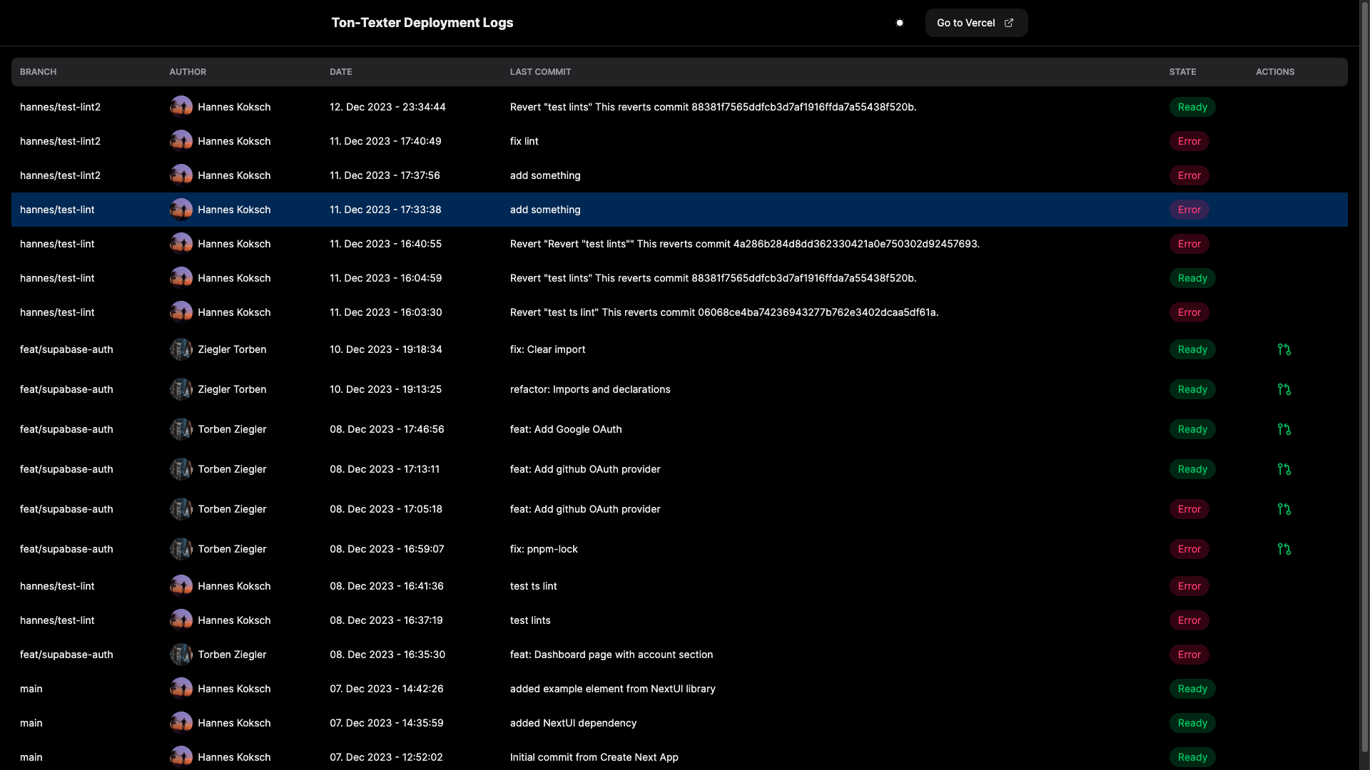 ton-texter-logs screenshot